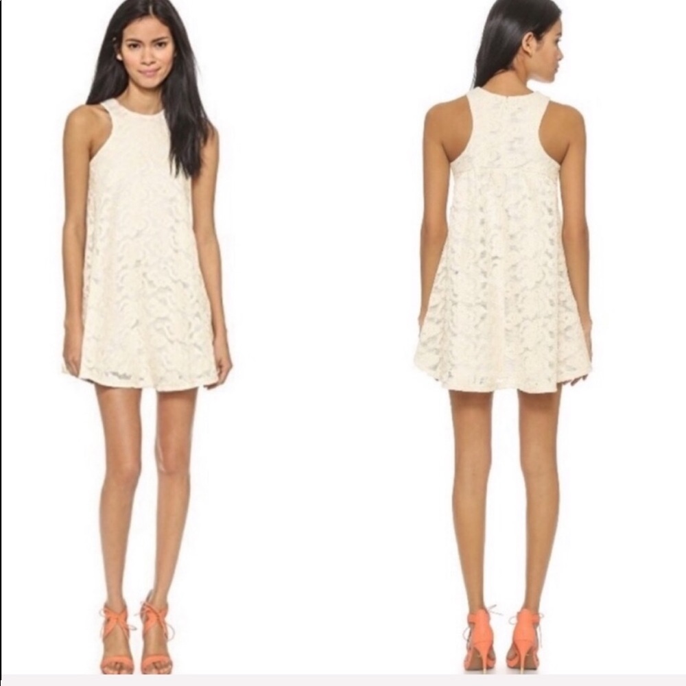 NWT J.O.A. Los Angeles / lace embroidered dress - Picture 3 of 7